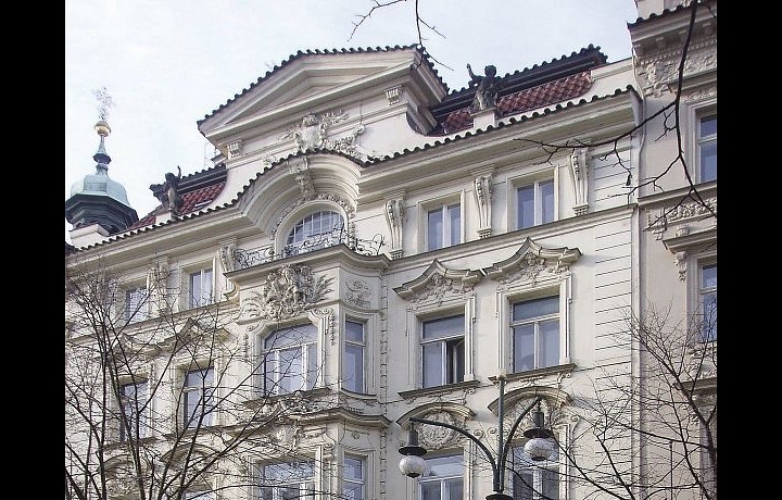 Novobarok house in Pařížská street