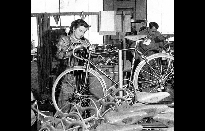 Manufactory of Favorit bikes in the 20th century