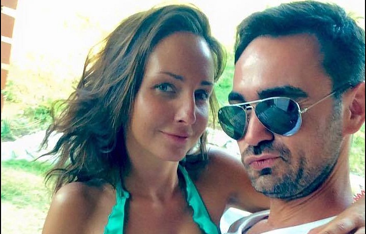 Veronika Arichteva with husband