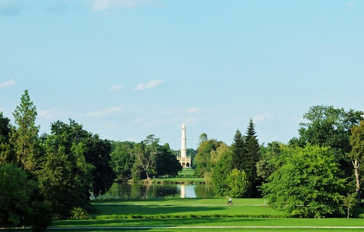 Moorish Minaret and beautiful gardens