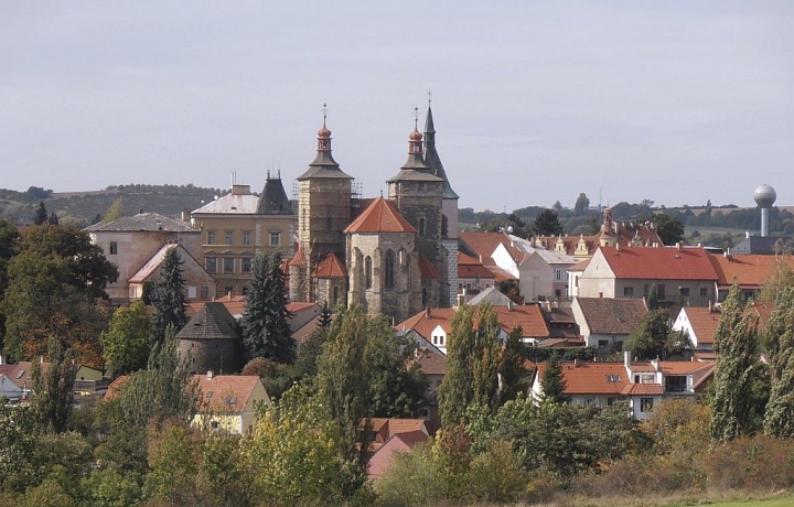 Kouřim with the Church of st. Stephan