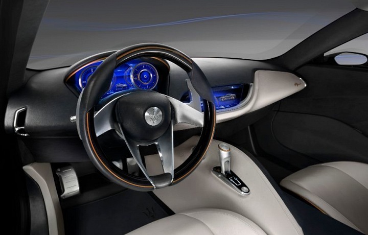 Maserati in the front