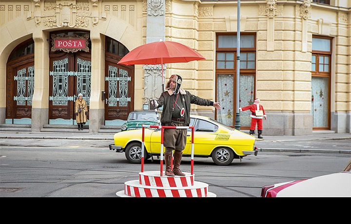 Milan Šteindler as a policeman