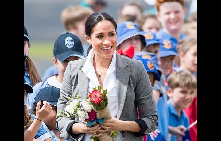 Meghan in casual outfit
