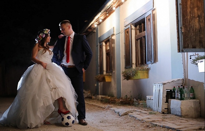 Wedding with an athlete