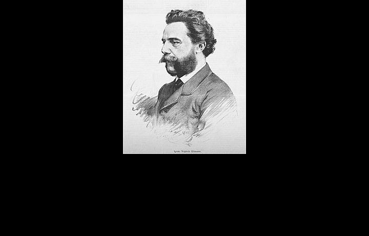 Architect Ullmann -the drawing by Jan Vilímek, 1887