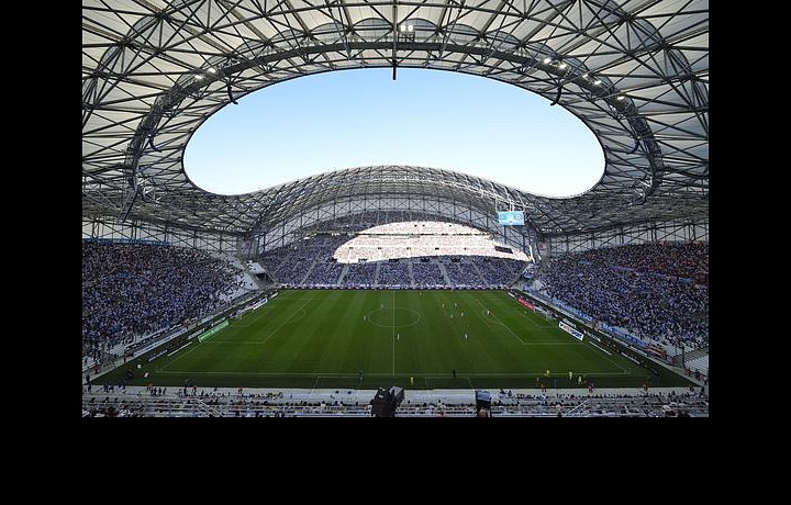 Futbalový stadion Velodrome v Marseille.