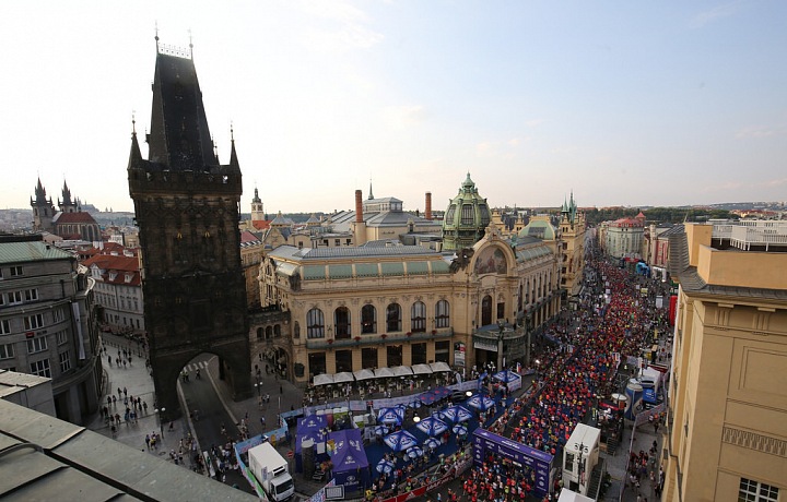 Marathon in the streets of Prague