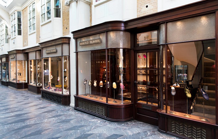 Luxurious boutique Manolo Blahnik, London