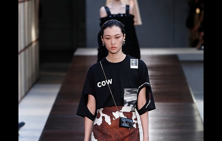 Riccardo Tisci showed extravagant looks