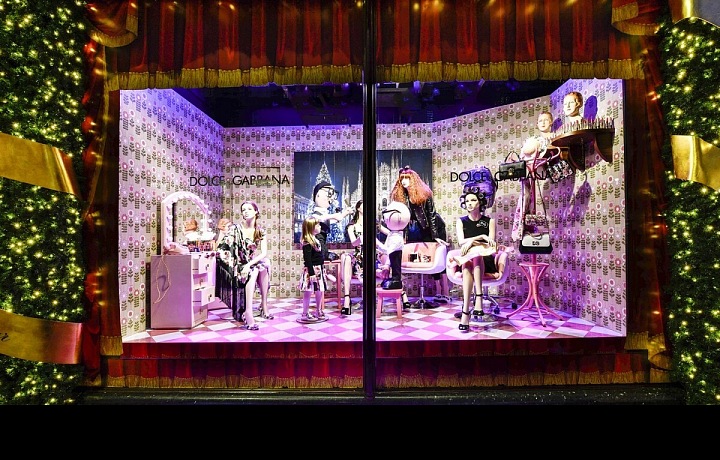 Harrods' windows by Dolce & Gabbana