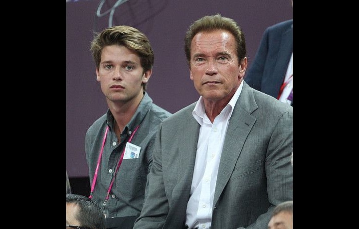 Arnold with his son Patrick