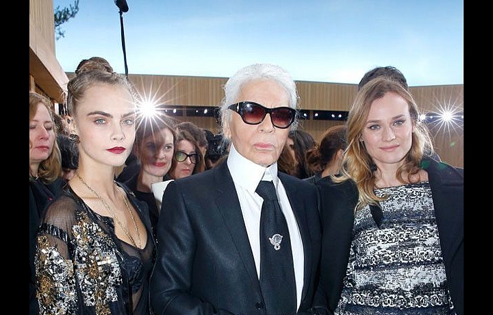 Cara Delevingne, Karl Lagerfeld, Diane Kruger