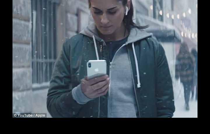 Apple, christmas advertisement made in Prague