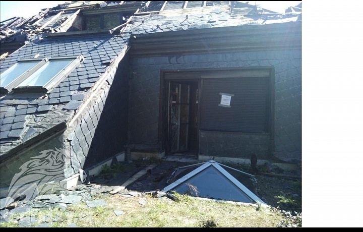 Dům zasáhl v létě požár. 