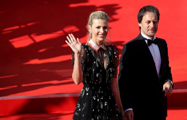 topmodel Daniela Peštová with her husband, singer Palo Habera