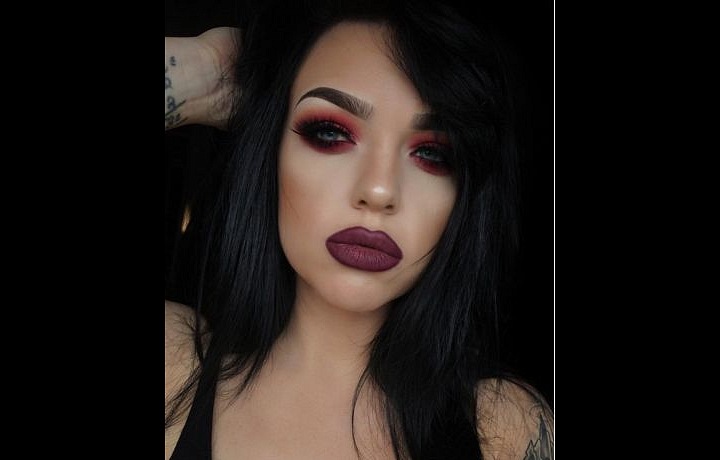 Maybe too much make-up...