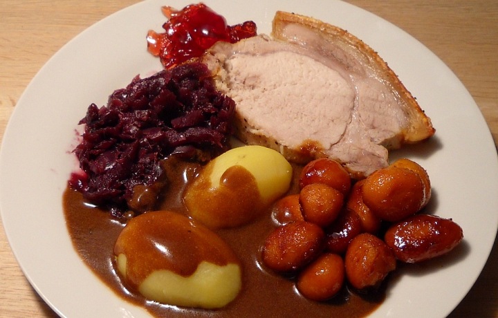 Typical Christmas dinner in Denmark