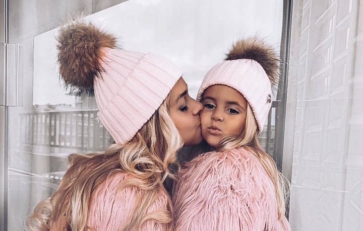 Miss Lendel with her mother