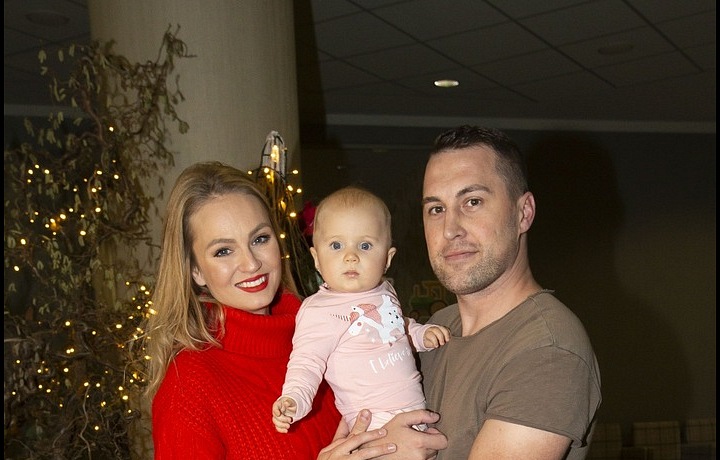 S partnerem a dcerou. 