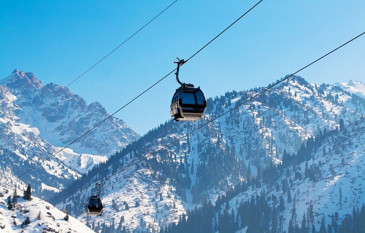 Cable car Kok Tobe, Kazakhstan