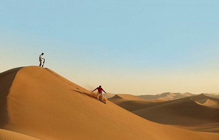 Sandboarding in Abu Dhabi