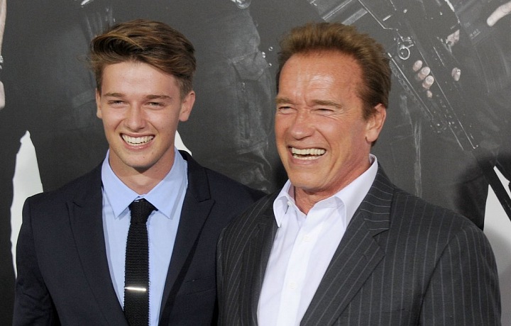 Arnold with his son Patrick
