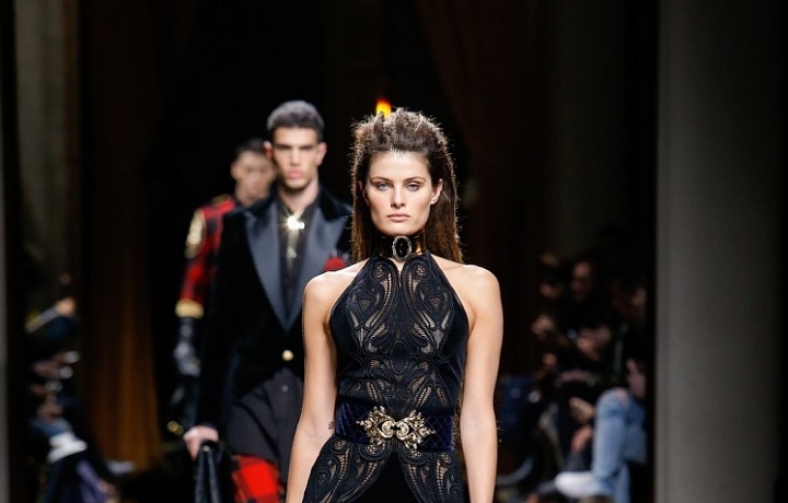 Dress in black color