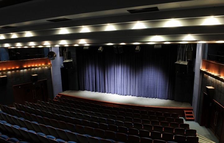 Interior of the Bez Zábradlí Theatre