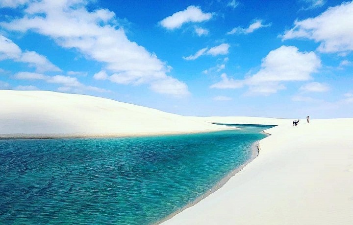 Beautiful Lençóis Maranhenses in Brazil