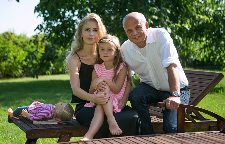 Michal Horáček s rodinou