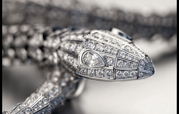 White gold and diamonds