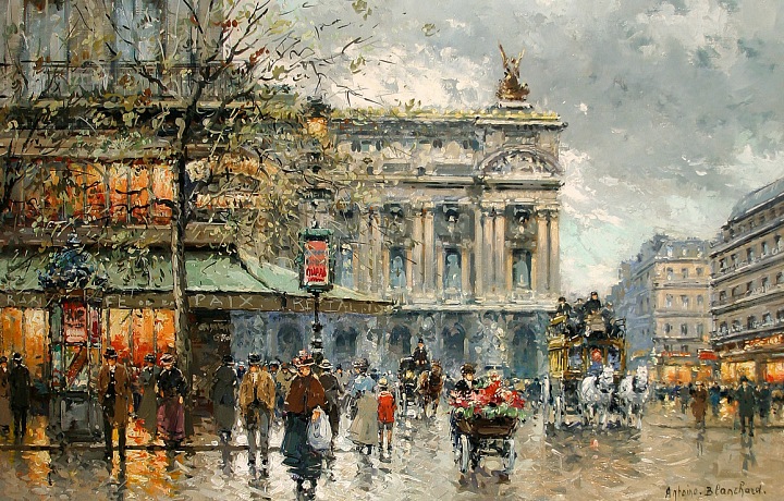 Antoine Blanchard and Café de la Paix 