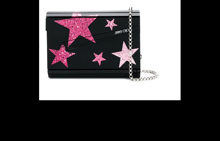 Třpytivá kabelka s hvězdičkami Jimmy Choo