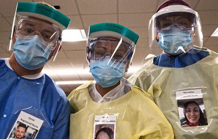 Coronavirus a zdravotníci v chicagské nemocnici