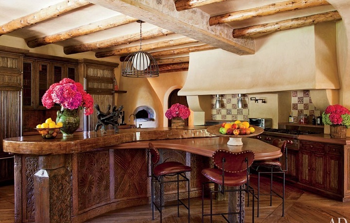 Kuchyně v africkém stylu, foto Roger Davies