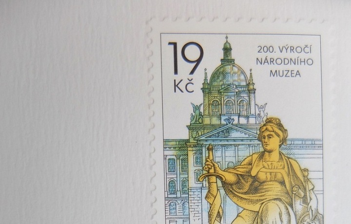 Stamp celebrating 200 years of National Museum