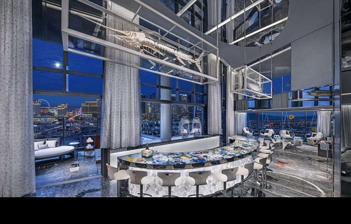 Special bar in Empathy suite in Palms Casino, Las Vegas
