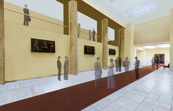 Foayer v předsálí. 