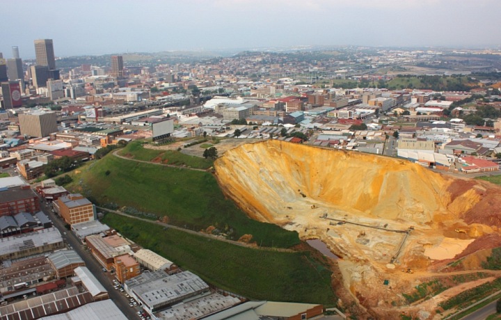 Golden mine in Johannesburg