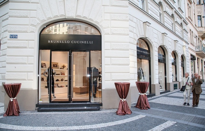 The opening of the Brunello Cucinelli boutique in Prague in 2017