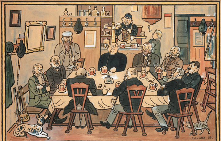 Pub U Šejku, Josef Lada, 1933