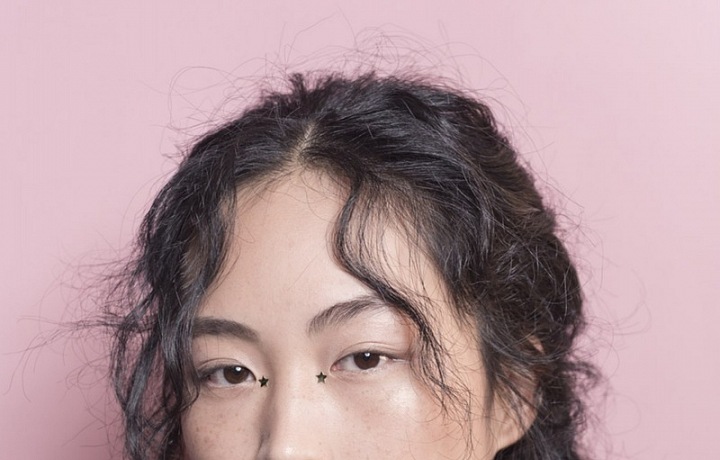 Luxury makeup with sequins