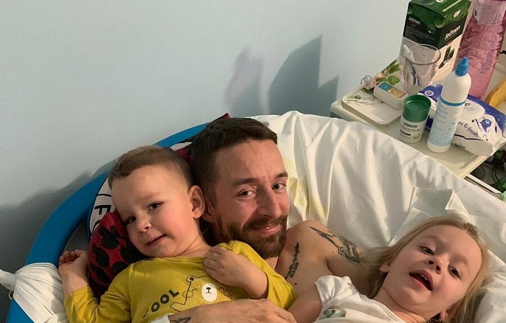 Zdeněk Šafránek and his kids