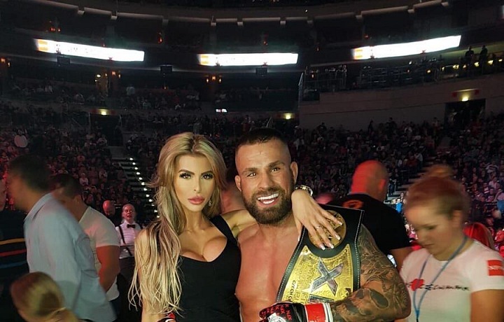 With her partner Karel Vémola