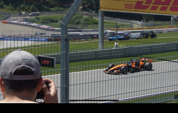 Racing car of the McLaren team