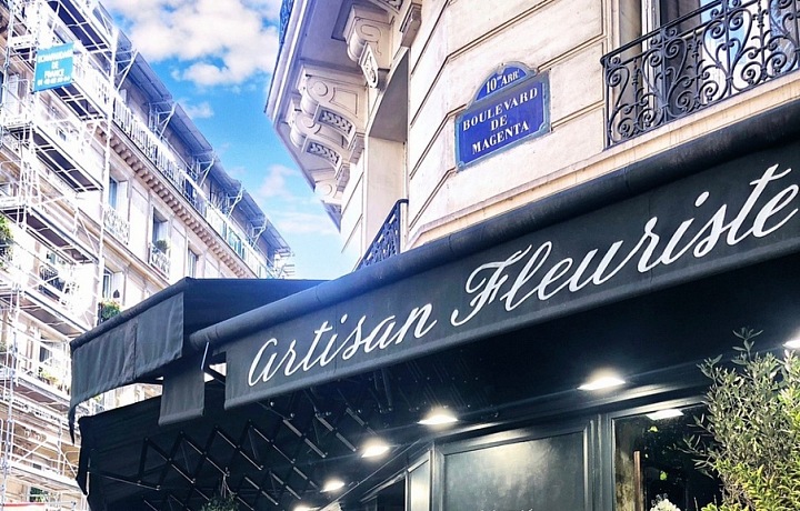 Famous florist shopat Boulevard de Magenta 