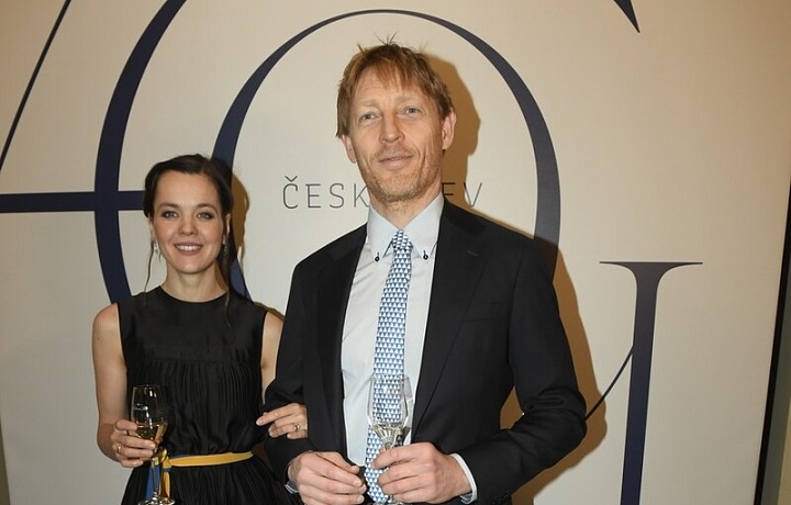 Karel Janeček with Liana Janečková at the Czech lion in 2022