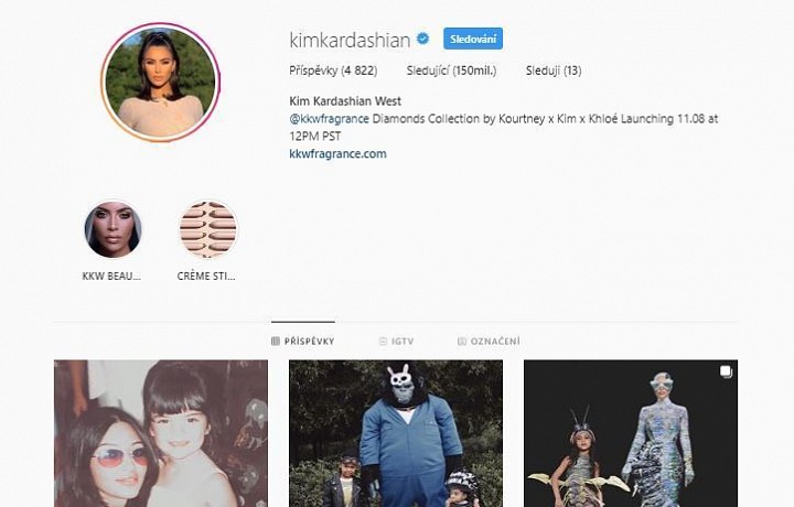 Kim Kardashian na Instagramu