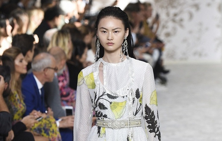 Luxurious dress in collection Etro 2018